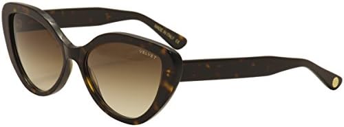 Velvet Eyewear Joie Black Frame / Grey Fade Lens Cat-Eye Sunglasses