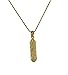 Gold Tone Jewish Mezuzah Pendant on Gold Plated 16
