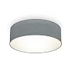 B.K.Licht I Plafondlamp I stoffen plafoniere I slaapkamer plafondlampen I lampen grijs I stof plafonniere I IP20 I Ø30cm…