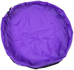 Yamde Children's Play Mat and Toys Storage Bag, Large 59 Inches Diameter Multi Purpose Kid's Activity Mat and Toys Organizer, Sturdy Canvas Material (purple, 0.5cm diameter)