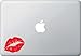 Hot Lips - Graphic Vinyl Macbook Laptop Decal Sticker (Red)
