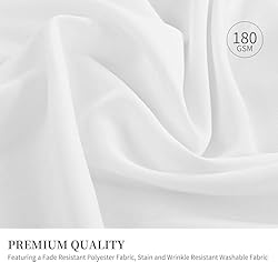 6 Pack White Round Tablecloths 132 Inch White