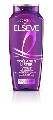 Elseve Collagen Lifter Champú de volumen para cabello fino sin volumen de 400 ml