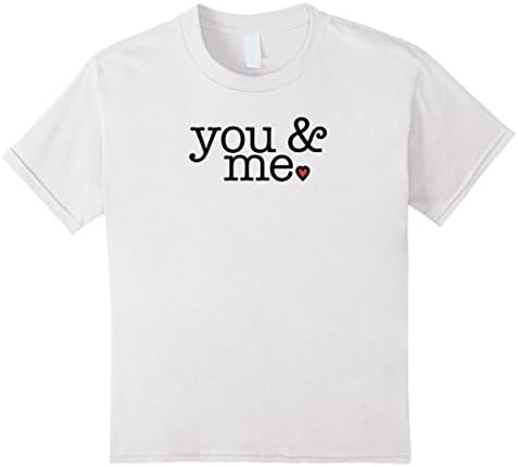 Kids Love You &amp; Me Adorable Comfortable Favorite Heart BFF Shirt 4 White
