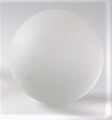 Solid Crystal 6" Dia Frosted Sphere | Decorative Ball Opaque Glass Centerpiece
