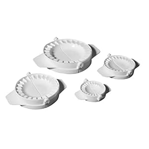 Ibili Dumpling Maker Set 5.5/7.5/9.5/12.5 cm 4-delig, kunststof, wit