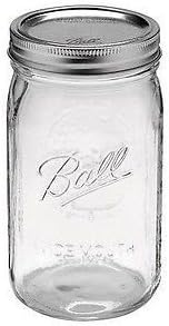 (1) Ball Mason Wide Mouth Canning Jars Half Gallon~64oz~2 Quart W/lids by Canning Jars