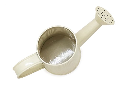 WitnyStore Watering Pot Metal Vintage Garden Sprinkler Nozzle Flower Supply Sprayer Small Holes (Cream)