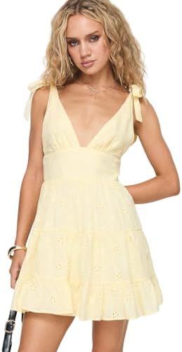 Princess Polly Carlita Mini Dress Blue at Amazon Women's Clothing store
