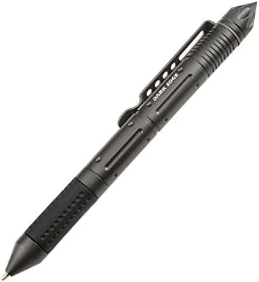 Dark Edge Military and Police Tactical Pen, Tactical Pen for Outdoor Emergencies, 6.5-Inch Overall, Black - DE9002