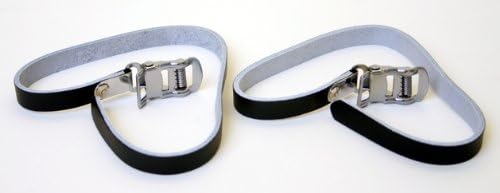 BPRSL Bicycle Toe Clip Leather Strap (Black)