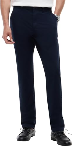 Tommy Hilfiger Uomo Pantaloni Chino Harlem Poplin Tapered Fit, Blu (Desert Sky), 34W/34L
