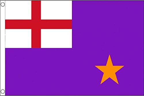 AZ FLAG, Purple Standard Flag, 3x5 Ft, 100D Polyester Northen Ireland Orange Order Banner with Two Metal Grommets