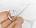 FB Silver Coating Double Dolphins Ring and Automatically Adjust Size Rings