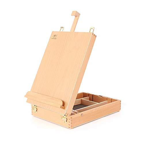 HBX-11 Portable Beech Sketch Box with Easel 362711.5cm Wood Color - Thumbnail 7