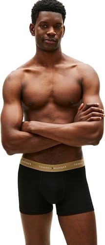 Calzoncillos bóxer Pack de 3 Hombre Trunks de algodón elástico, Negro (Blk/Citrnela/Woodridge), M