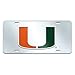 Fan Mats 15081 'University of Miami' Mirror Style License Plate