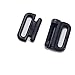 20set Craft Plastic Black Rectangle Tape Closure Hook & Clasp Fasteners Sew On Clothes Bra Clip Hooks Sewing Supplies NK159