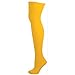 Ajs Knee High Nylon Socks - Gold Yellow, Medium