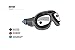 Bertoni Vintage Motorcycle Goggles with Antifog and Anticrash Squared Lenses - Chromed Steel Frame Italy - AF193CR Black Motorbike Aviator Helmets Goggles