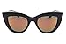 SojoS® Fashion Classic Celebrity Bold Thick Womens Ladies Cat Eye Sunglasses SJ2939 With Black Frame/Red Revo Lens