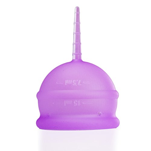 Daisy Low Cervix Menstrual Cup, Size Small, Purple