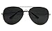 Basik Eyewear - Oversized Pilot Aviator XL Wide Frame Extra Large Sunglasses 150mm (2-Pack (1 Black & 1 Gold), Black Lens)