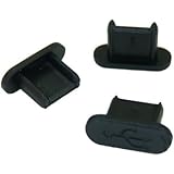 テクノベインズ MicroUSBコネクタ用キャップ(ロングタイプ）(黒)つまみなし 6個/パック USBMCBLCK-B0-6 ※適合状態についての説明をご覧ください