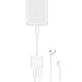 CloudWave iPhone 7 Headphones Adapter, Lightning Audio iPhone 7/7 Plus Dual Function Headphones Adapter and Charge Adapter - White