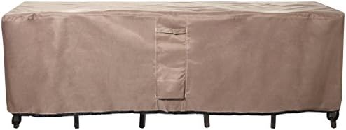 KHOMO GEAR - Patio Table & Chair Set Cover - Durable and Water Resistant Outdoor Furniture Cover, Medium Size