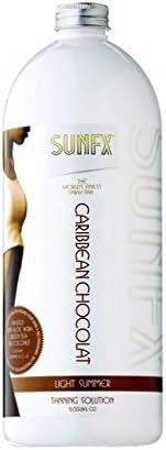 SunFXCaribbean Chocolat-All Natural Spray Tanning Solution 4 Fl Oz | | LIGHT SUMMER)