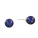 Falari Natural Gemstone Stud Earring 8mm Lapis Lazuli