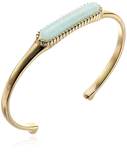 Lucky Brand Jewelry Brazalete de amazonita en oro, dorado