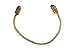 Haute Decor Decorative Twist Ties, 6 Pack, 16 inches (Gold) - Hang Garland, Lights, and Decorations Securely on Bannisters, Stairways, Railings