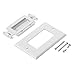3 Pack Single Gang Brush Wall Plate Style Easy to Install Cable Pass Through Insert for Wires Speaker HDMI Network Phone Cables Home Theater Systems Pass Through Insert (White)
