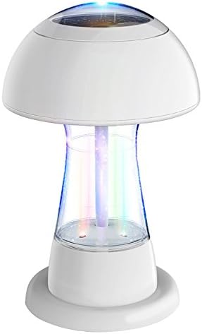 CENSHI(TM) New Bluetooth 4.0 Dancing Water Speakers, LED Water Spray Speakers (4 Colored LED Lights, Dual Speakers, Built-in Rechargeable 2000mAh Battery, DIY LED Projection, MIC Intercom) - white