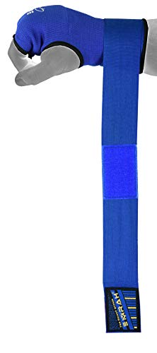 EMRAH PRO Training Boxing Inner Gloves Hand Wraps MMA Wraps Mitts - X (Blue, Medium)