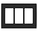 Leviton REWP3-OB Renu Three-Gang Screwless Snap-On Wallplate, Onyx Black