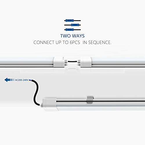 Anten 36W LED Feuchtraumleuchte 120cm für Keller, Garage, Innen- und Außenbeleuchtung | IP65 Wasserfest Kellerleuchte… – Bild 7