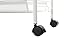 HollyHOME Premium 3-Tier Mesh Rolling Cart with Extra 5 Hooks, Easy Storage and Move Steel Utility Serving Rack in Bathroom Kitchen or Office, White