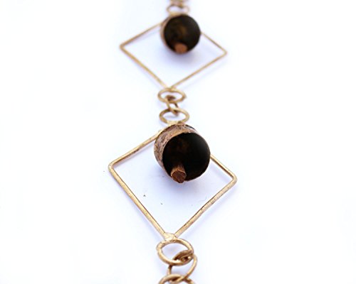 De Kulture Works Bell Metal Wind Chime 25X2.5X1 LWH (Inches) (Brown)