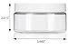 JUVITUS 8 oz Clear PET Plastic Low Profile Jar with White Smooth Lids (12 Pack) BPA Free Large Refillable Empty Storage Containers
