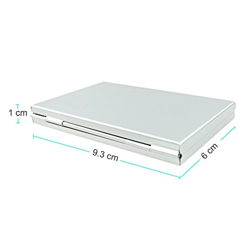 Foto&Tech Silver Aluminum Memory Card Carrying Case 24 Slots for Micro SDHC Card Lexar SanDIsk Kingston Sony Samsung