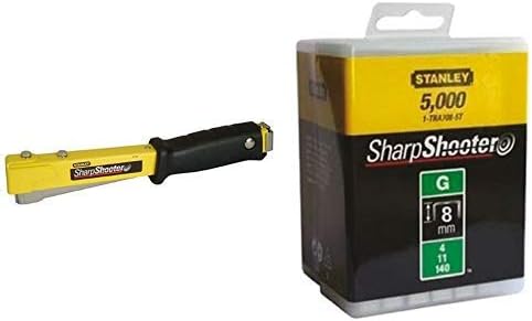 Agrafeuse Marteau 6 Pht150 Stanley 1 Tra705 5t Lot De 5000 Agrafes Robustes De Type G 8 Mm Amazon Fr Bricolage