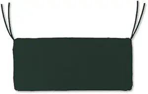 Plow & Hearth Polyester Classic Swing/Bench Cushion - 48 x 19 x 3 Forest Green