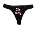 Kinky Stuff Yes Daddy Thong Panty Sexy (Large, Black/Pink)