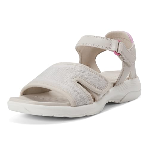 Easy Spirit Women’s Tayton2 Flat Sandal, Khaki, 8