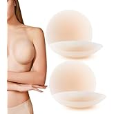 MGSBAILI Women Nipple Covers Sticky Boobs Adhesive Silicone Bra Reusable Pasties Invisible Breast Petals A-DD Pink