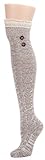 Leotruny Women’s Wool Knee High Button Lace Boot Socks