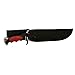 Knife - Fixed Blade Black Red Hunting Knife - Deadpool 282